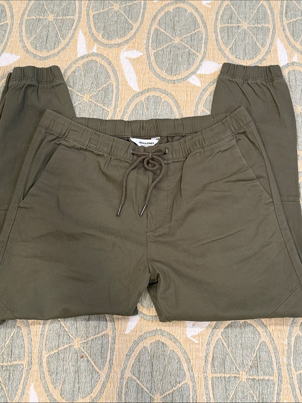 Jack & Jones Olive Green Casual Jogger Pants